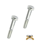 2 x Sechskantschraube Teilgewinde M8 x 50 DIN 931 verzinkt