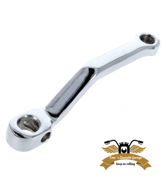 Pedalarm Tretkurbel links geschmiedet Hochglanz verchromt 160mm Ø 8,9mm