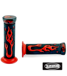 Lenkergriffe "Flame" schwarz rot Griffe...