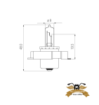 Birne 12V 25W 12 Volt P26S Mofa Moped Scheinwerfer vorne -Flösser-