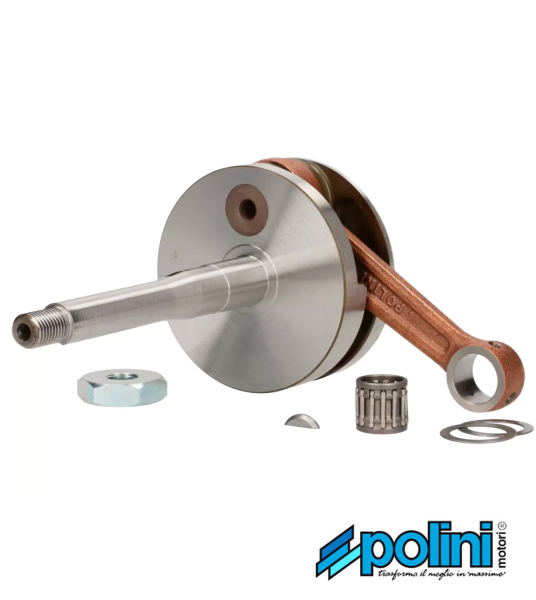 Kurbelwelle Polini 4P Vollwangenwelle 12mm Bolzen Ciao, Bravo -Polini-