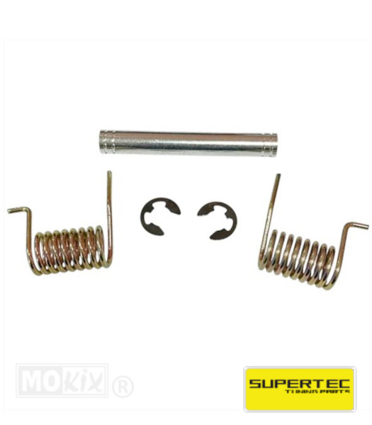 Achse Hauptständer Ständer Ciao 14x112mm mit Federn und Clips -Supertec-