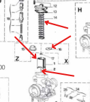 Gasschieber Satz für Dellorto PHBG Vergaser -Supertec-