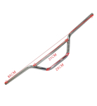 Lenker Enduro Stahl verchromt 86cm superbreit massiv 22mm Rohr